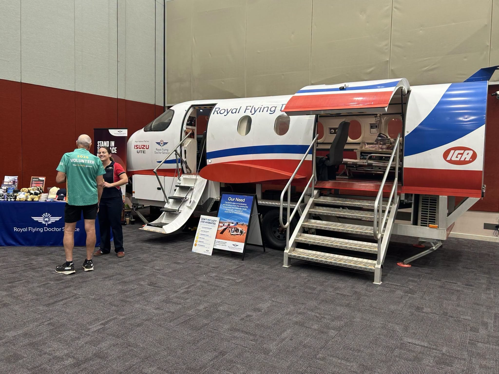 RFDS SA/NT with their simulator at the Alice Springs Masters Games 2026