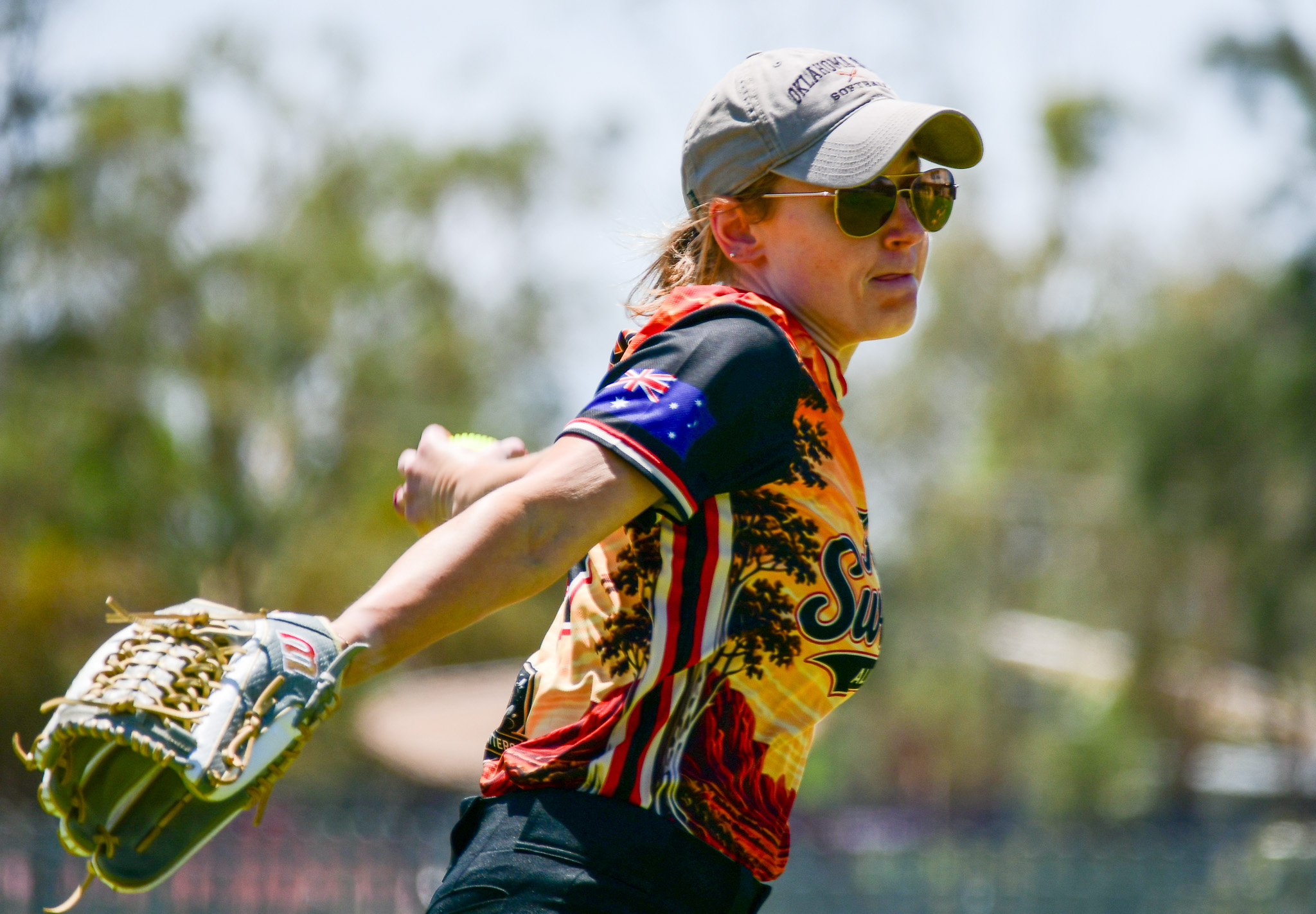 A competitor at the Alice Springs Masters Games 2026