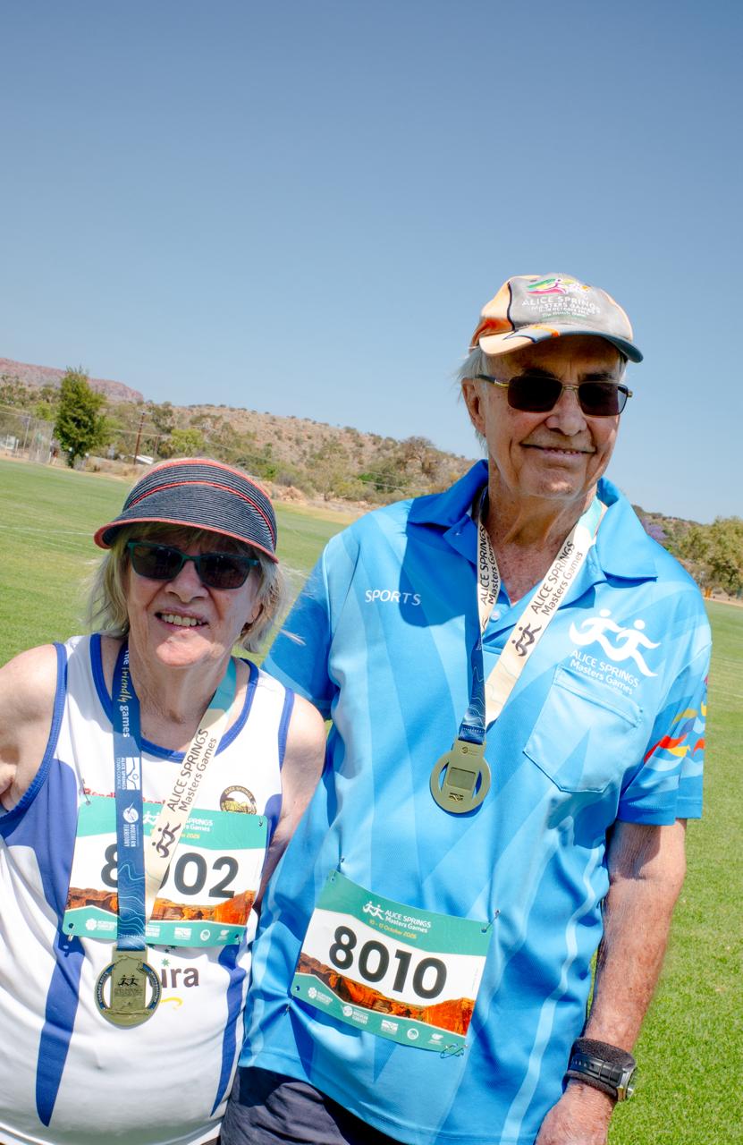 Jenny and Ian Richter at the 2026 Alice Springs Masters Games  